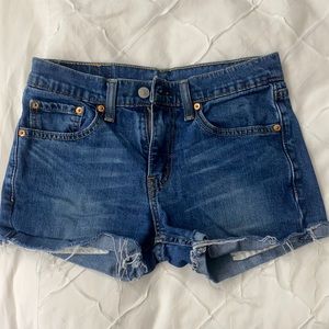 Levi’s cutoff denim shorts 511s